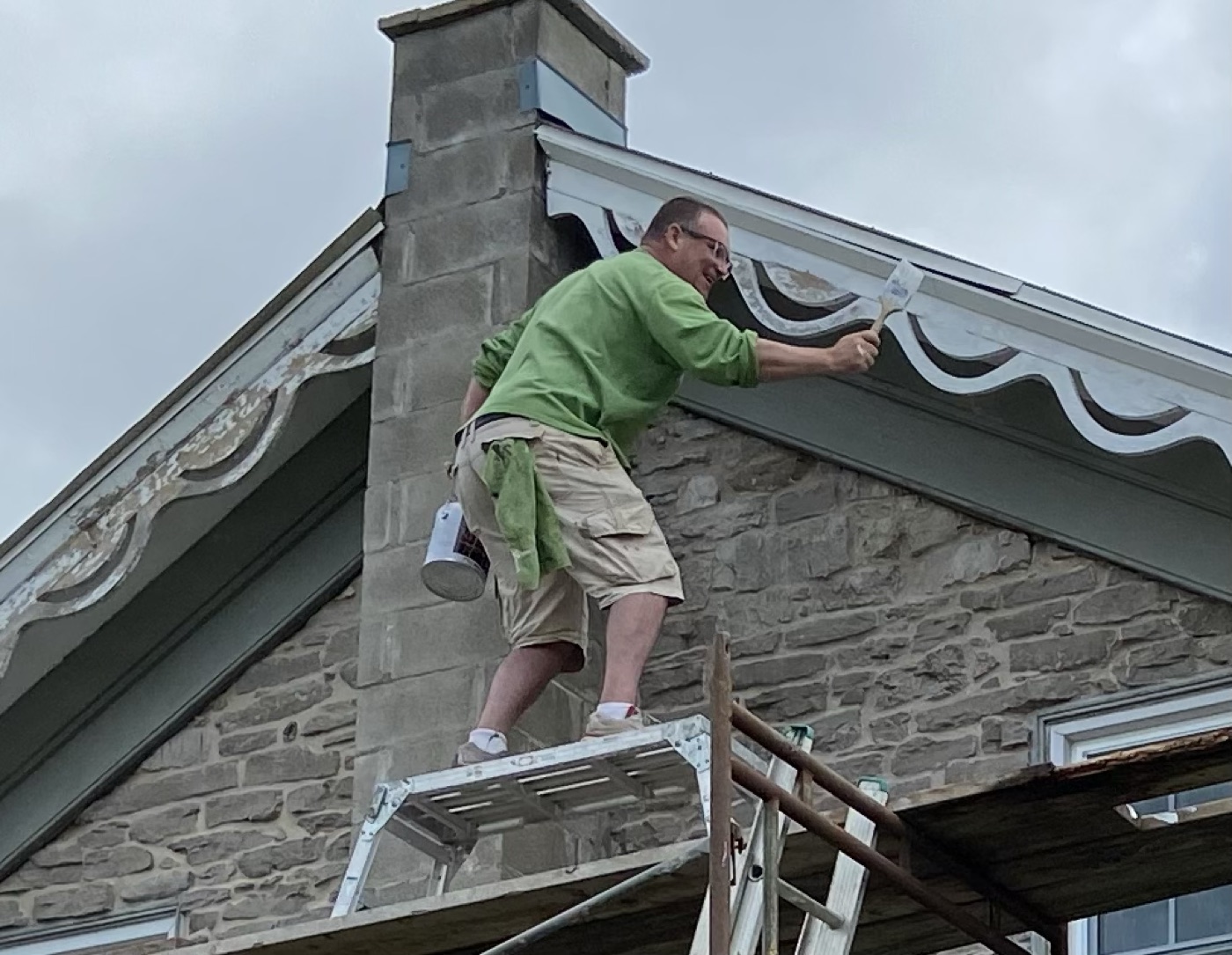 Exterior trim painting